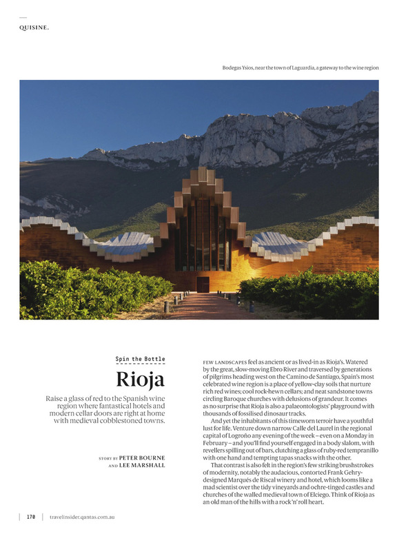 Qantas recommended wine tour Rioja Wine Trips